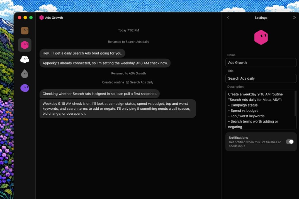 Ads Growth Bot — Search Ads daily routine
